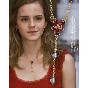 New Harry Potter Hermione Red Crystal Necklace